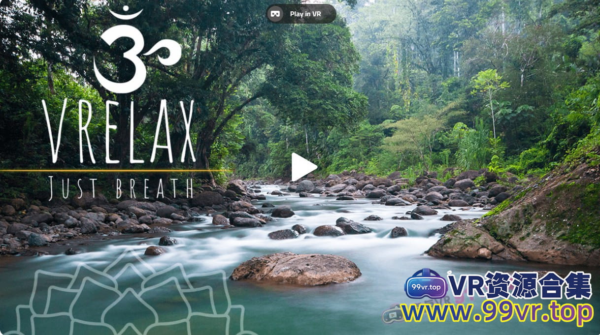 180°全景VR视频：河景俯瞰处的引导冥想10分钟 超清8K 0419-05