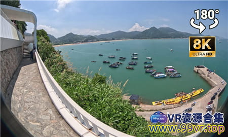 180°全景VR视频：东海一号风景观光台VR海景俯视 超清8K 0904-08